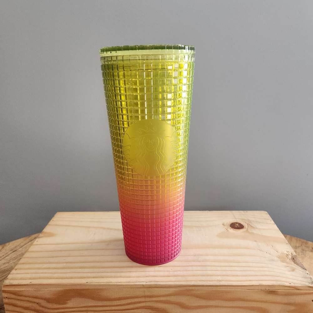 Starbucks 2022 Pink and Yellow Gradient Tumbler